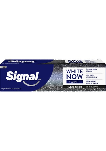 White Now 3ın1 White Boost Diş Macunu 75 ml 4 Adet