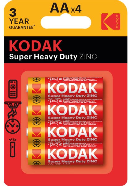 Çinko Karbon Kalem Pil Blister Aa 4'lü