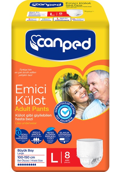 Emici Külot Büyük 8'li 4 Adet