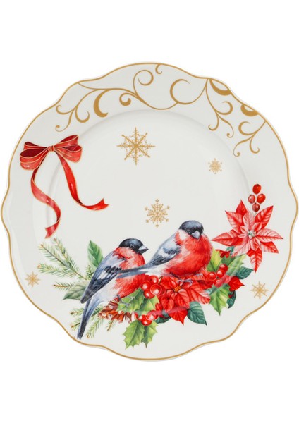 New Bone Ribbon Pasta Tabağı 19 cm 3 Adet