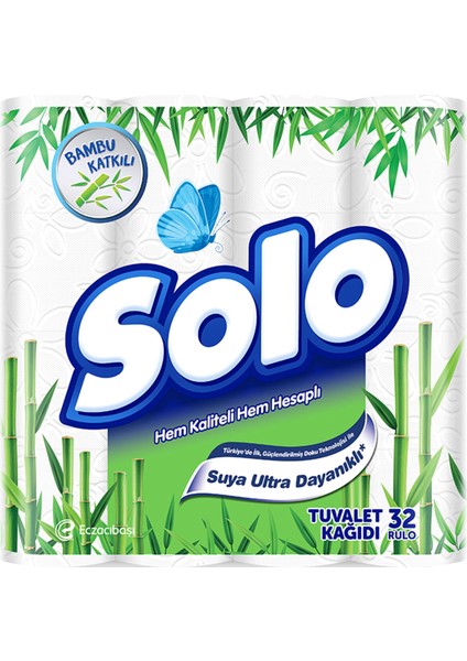 Bambu Katkılı Tuvalet Kağıdı 32'li 4 Adet