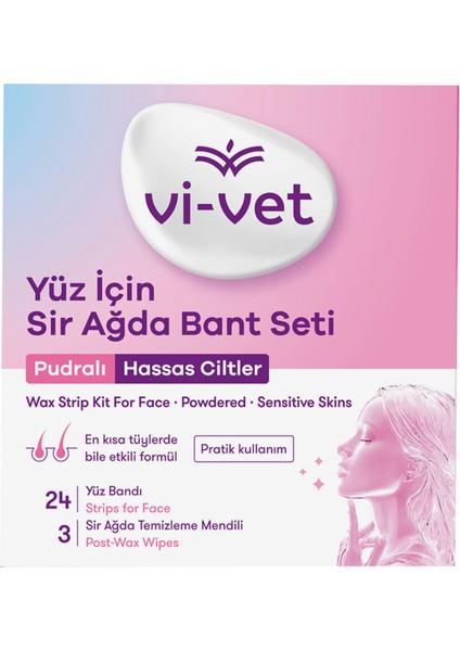 Purdalı Yüz Için Sir Ağda Bandı 24'lü 3 Adet