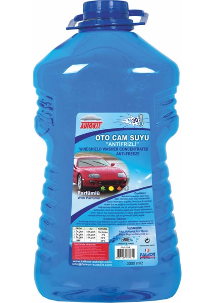 Antifrizli Oto Cam Suyu %30 3 L 2 Adet