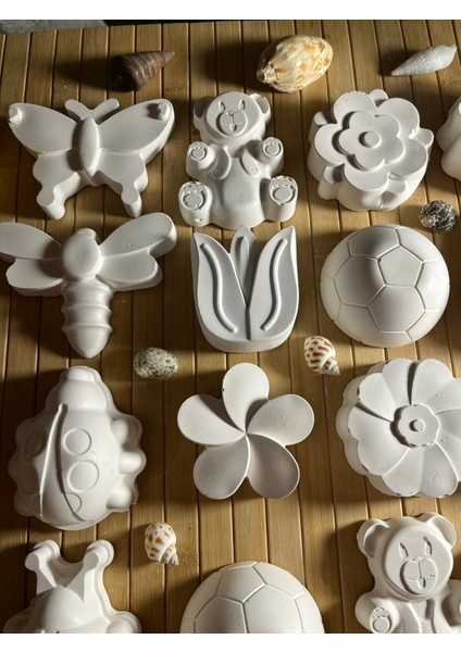 16 Adet Mega Xxl (3d) Taş Boyama Seti Hayvanlar ve Çiçekler Taş Boyama Anne ve Çocuk Etkinliği fırsatları