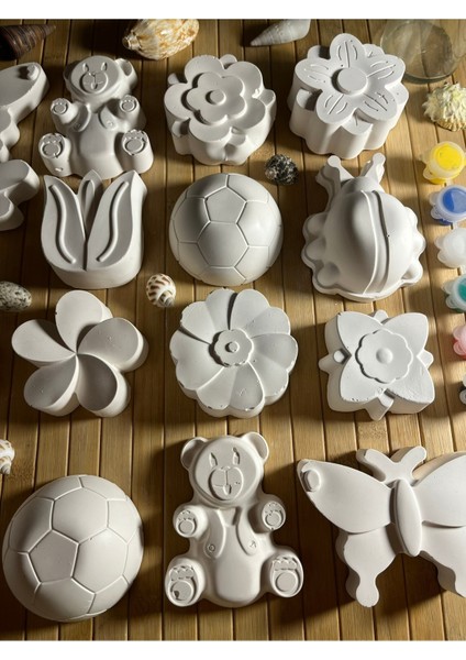 16 Adet Mega Xxl (3d) Taş Boyama Seti Hayvanlar ve Çiçekler Taş Boyama Anne ve Çocuk Etkinliği indirimleri