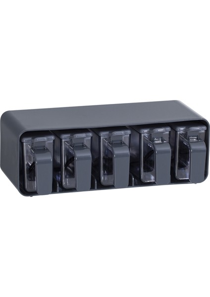 Standlı Baharatlık Seti Gri 5 x 250 cc 2 Adet