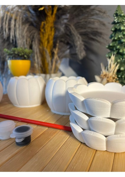 Taş Boyama Seti Küçük Saksı Büst Figür Boyama Çocuk Gelişimi Çocuk Etkinliği El Becerisi Etkinliği fırsatları