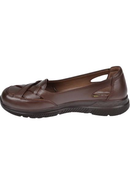 Hakiki Deri Comfort Kadın Ayakkabı For-Anya Taba modelleri