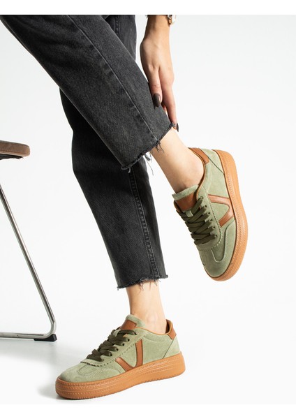 Ceesay Kadın Yeşil Süet Günlük Ayakkabı fiyatları