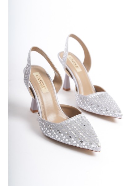 Maje Taş Detaylı Stiletto & Topuklu Ayakkabı & Gelin Ayakkabısı