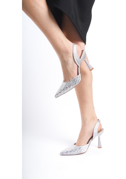 Maje Taş Detaylı Stiletto & Topuklu Ayakkabı & Gelin Ayakkabısı
