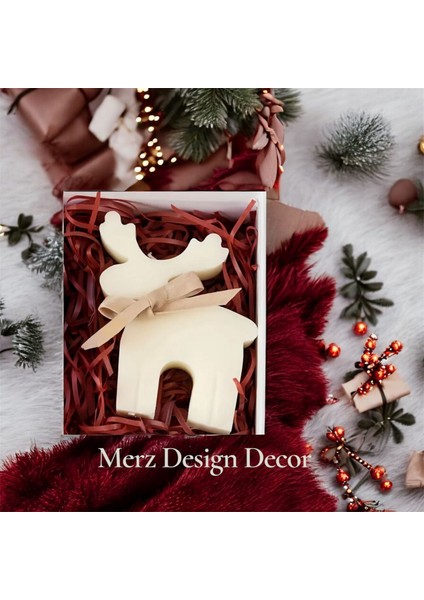 Yılbaşı Ren Geyiği % 100 Doğal Vegan Soya Wax Mum modelleri