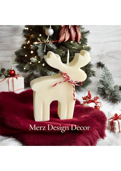 Yılbaşı Ren Geyiği % 100 Doğal Vegan Soya Wax Mum fırsatları