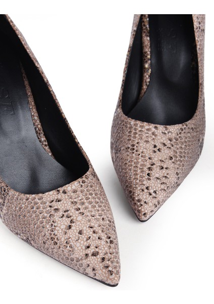 Tamara Yılan Desenli Topuklu Ayakkabı modelleri