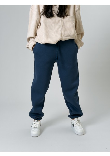 Şardonlu Lacivert Kadın Jogger Eşofman COC2539