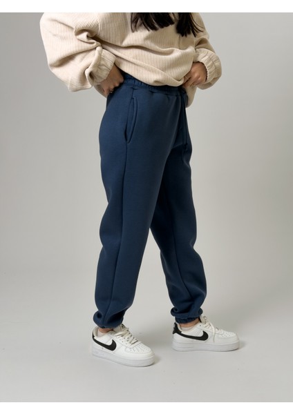 Şardonlu Lacivert Kadın Jogger Eşofman COC2539 modelleri