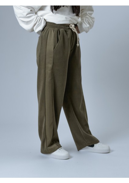 Oversize Haki Kadın Baggy Eşofman COC2533 fiyatları