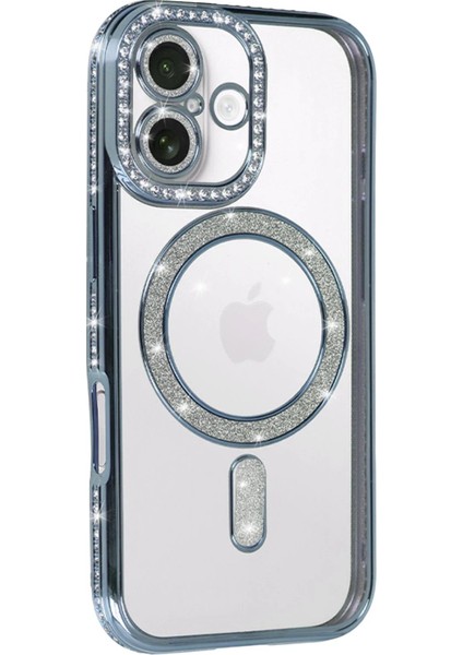 Apple iPhone 17 Joke Simli Magneticsafe Kılıf - MAVI-(5796) - MCT3984-7950 fiyatları