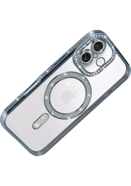 Apple iPhone 17 Joke Simli Magneticsafe Kılıf - MAVI-(5796) - MCT3984-7950 fırsatları