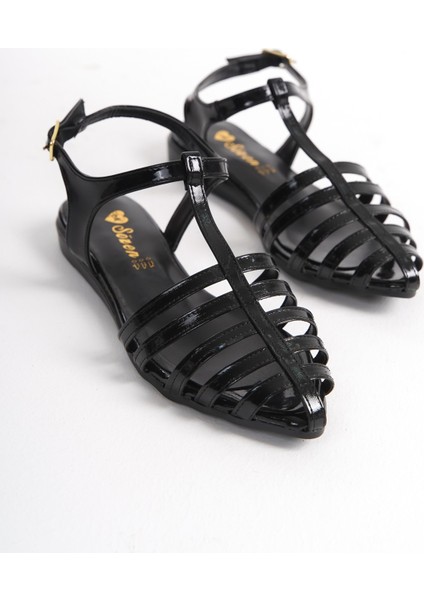 Dorva Bilekten Bantlı Sivri Burun Sandalet