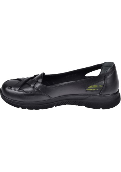 Hakiki Deri Comfort Kadın Ayakkabı For-Anya Siyah modelleri