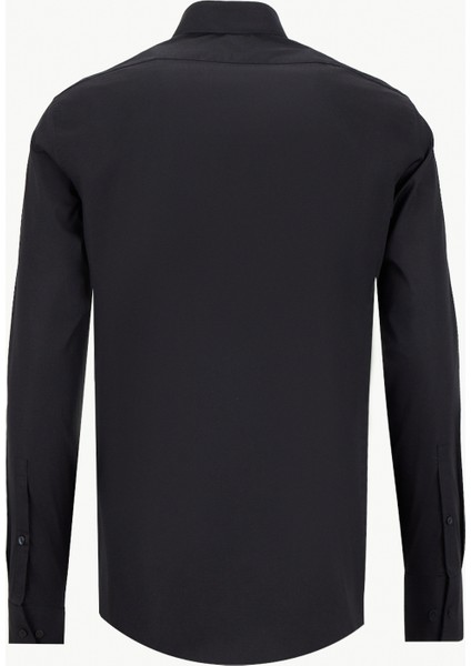 Normal Gömlek Yaka Siyah Erkek Gömlek LV019EU001XNT_REG Esntl Poplın Str fiyatları