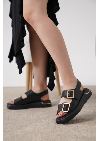 Eva Beyaz Cilt Hakiki Deri Kadın Sandalet fırsatları