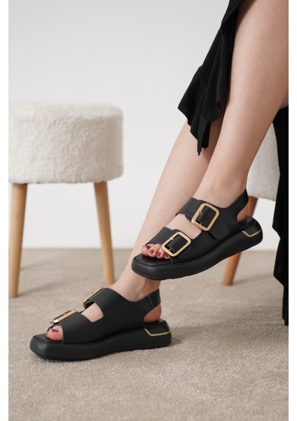 Eva Beyaz Cilt Hakiki Deri Kadın Sandalet indirimleri