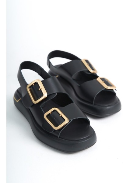 Eva Beyaz Cilt Hakiki Deri Kadın Sandalet