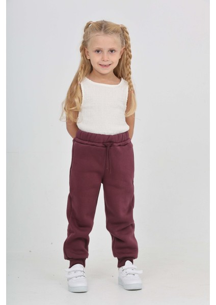 Kız Çocuk Nakış Detaylı Eşofman Alt
