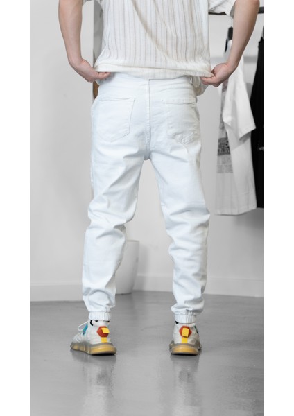 Beyaz Jogger Pantolon COC1236 modelleri