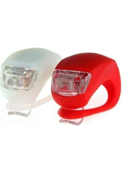 2'li LED Bisiklet Lambası Ön ve Arka Için Aydınlatma Seti 3 Modlu Çakarlı Işık