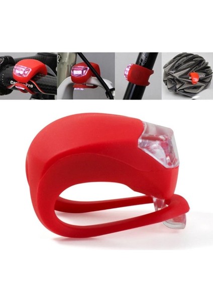 2'li LED Bisiklet Lambası Ön ve Arka Için Aydınlatma Seti 3 Modlu Çakarlı Işık
