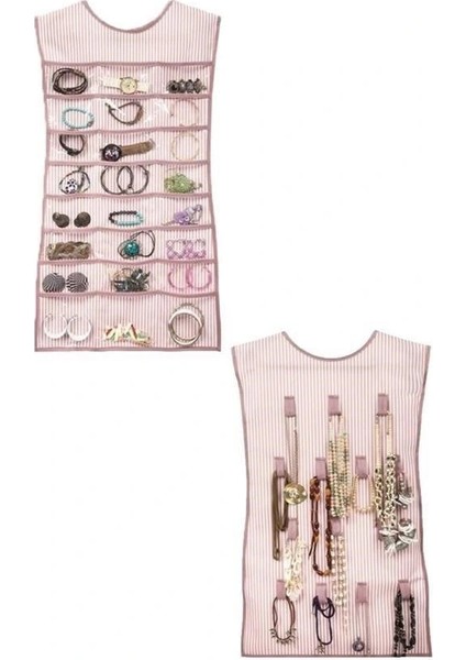 Elbise Şeklinde Takı Düzenleyici Iki Taraflı Mücevherler ve Takılar Için Takı Organizer indirimleri