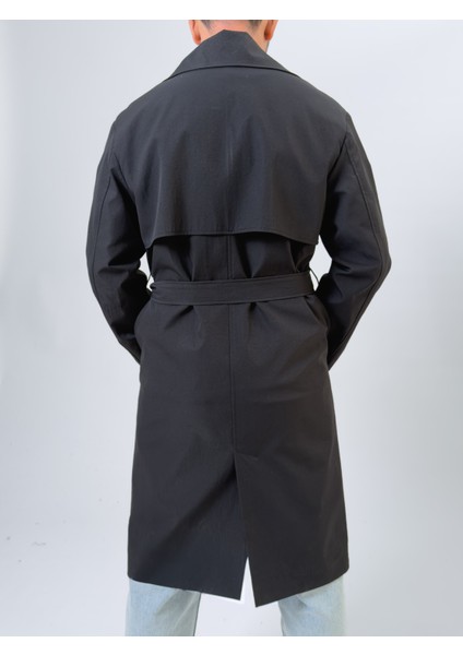 Siyah Erkek Trençkot COC2548 fırsatları