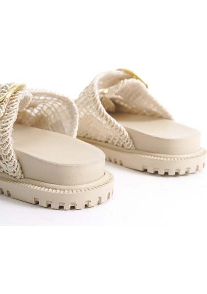 Winny Kadın Triko Iki Tokalı Günlük Terlik Sandalet modelleri