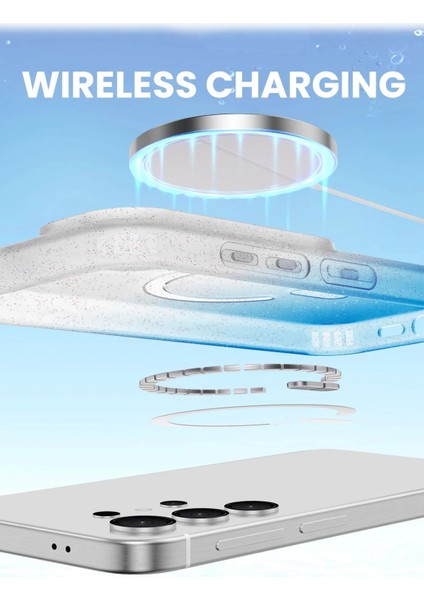 Samsung Galaxy S25 Pummel Shiny Magsafe Kapak - MAVI-(5796) - MCT1122-6369 fırsatları