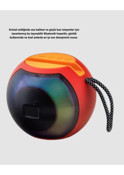 Rgb Işıklı Bluetooth Hoparlör – 360° Stereo Ses ve 8 Saat Çalma Süresi - MCT3467-1895 indirimleri