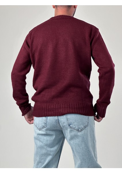 Basic Bordo Erkek Sweatshirt COC1015 fırsatları