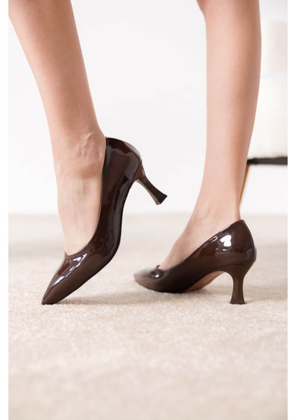 Hels Alçak Topuk Stiletto Ayakkabı