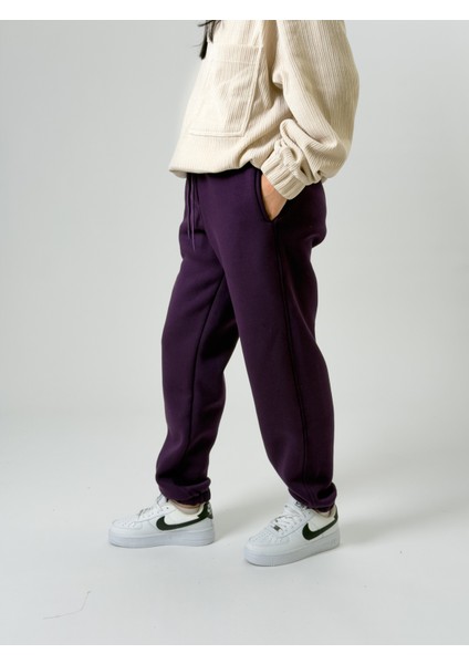 Şardonlu Mor Kadın Jogger Eşofman COC2541 fiyatları