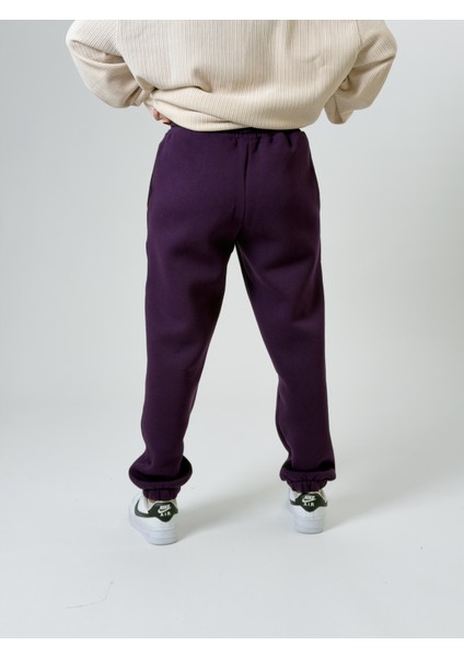 Şardonlu Mor Kadın Jogger Eşofman COC2541 fırsatları