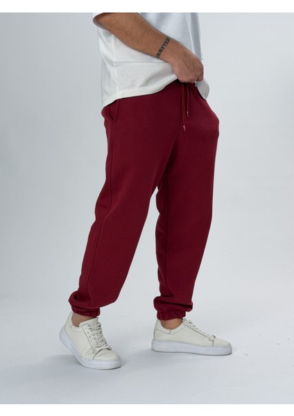 Şardonlu Bordo Erkek Jogger Eşofman COC2550 fırsatları