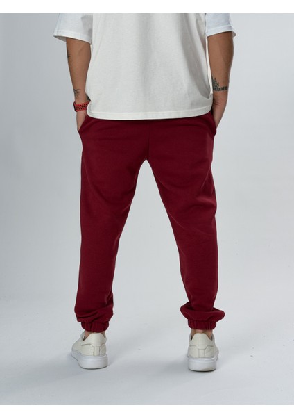 Şardonlu Bordo Erkek Jogger Eşofman COC2550 indirimleri