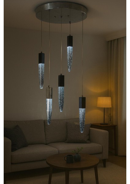 Ferluce 0038 Krıstal 5 Lı Sarkıt