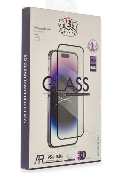 Apple iPhone 17 Bilvis 3D Cam Ekran Koruyucu - SIYAH-(5796) - MCT1549-6316