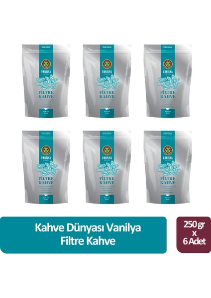Vanilya Filtre Kahve 250 gr x 6 Adet