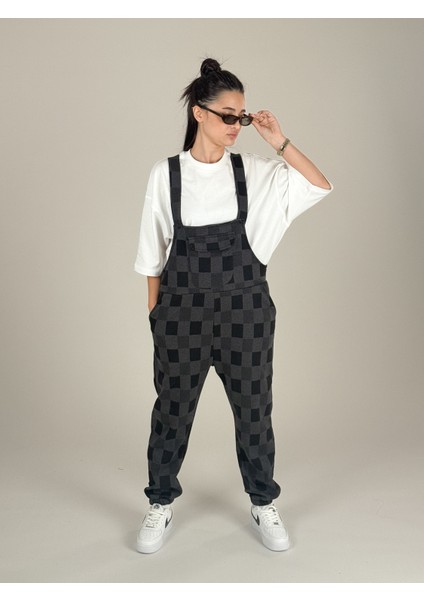 Damalı Salopet Kadın Jogger COC1084 fiyatları