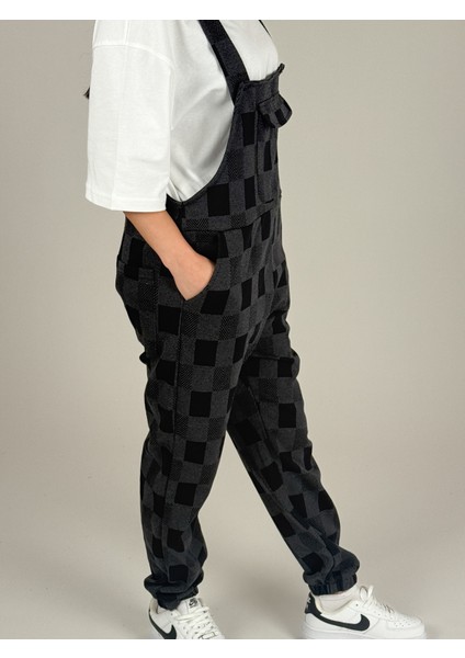 Damalı Salopet Kadın Jogger COC1084 fırsatları