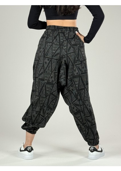 Üçgen Desenli Kadın Spor Şalvar COC1192 indirimleri